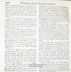 1774 Gentleman's Magazine Septembre Inscription Ou Die! Boston Tea Guerre Revolutionnaire