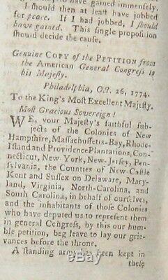 1775 Gentleman Magazine Jan / Feb Amérique État De La Rébellion De Guerre Revolutionnaire