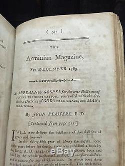 1789 Première Session Francis Asbury Thomas Coke Magazine Arminian Methodist Wesley
