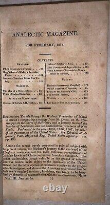 1814, 1er, LE MAGAZINE ANALÉCTIQUE, VOLUME 3, JANVIER JUIN, HISTORIQUE