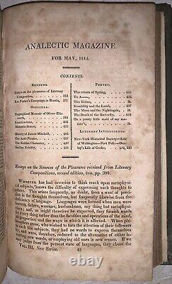 1814, 1er, LE MAGAZINE ANALÉCTIQUE, VOLUME 3, JANVIER JUIN, HISTORIQUE