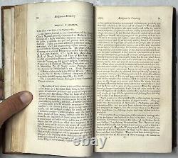 1828 Esprit des Pèlerins Vol 1 Magazine relié Allemagne Nouvelle-Angleterre Byron Italie