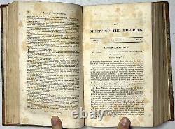 1828 Esprit des Pèlerins Vol 1 Magazine relié Allemagne Nouvelle-Angleterre Byron Italie