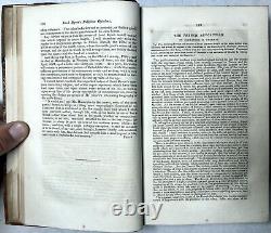 1831 Nouveau Magazine de la Nouvelle-Angleterre Buckingham Vol I Août-décembre New Haven Mississippi Island