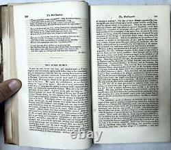 1831 Nouveau Magazine de la Nouvelle-Angleterre Buckingham Vol I Août-décembre New Haven Mississippi Island