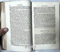 1831 Nouveau Magazine de la Nouvelle-Angleterre Buckingham Vol I Août-décembre New Haven Mississippi Island