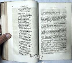 1831 Nouveau Magazine de la Nouvelle-Angleterre Buckingham Vol I Août-décembre New Haven Mississippi Island