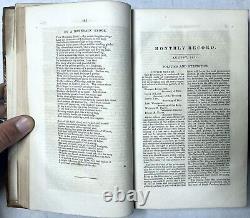 1831 Nouveau Magazine de la Nouvelle-Angleterre Buckingham Vol I Août-décembre New Haven Mississippi Island