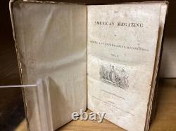 1834 1836 Magazine Américain Utile et Divertissant 1ère Édition Volumes I et II