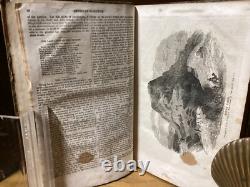 1834 1836 Magazine Américain Utile et Divertissant 1ère Édition Volumes I et II