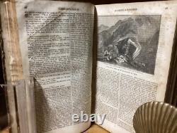 1834 1836 Magazine Américain Utile et Divertissant 1ère Édition Volumes I et II