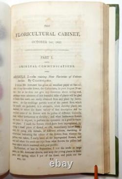 1835 Harrison CABINET FLORICULTURE & MAGAZINE DES FLORISTES 14 Planches en Couleur Vol 3