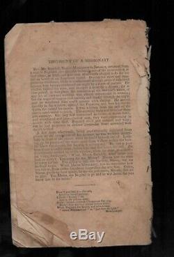 1835 Originale Anti-slavery Enregistrement Vol 1, No 8 Août Abolitionniste Esclave