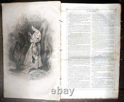 1842 LIVRE / Vol. 25, Juil.-Déc. / GODEY'S LADY'S BOOK & MAGAZINE / 1ère Édition