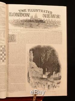 1844-1883 4vol Nouvelles Illustrées De Londres Avec Le Graphique Du Magazine Penny