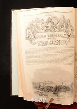 1844-1883 4vol Nouvelles Illustrées De Londres Avec Le Graphique Du Magazine Penny
