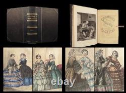 1857 Magazine Illustré de Graham 1ère Édition Tennyson, Planches de Mode