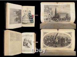 1857 Magazine Illustré de Graham 1ère Édition Tennyson, Planches de Mode