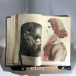 1863 Godeys Ladys Book And Magazine Amazing Fashion Illustrations