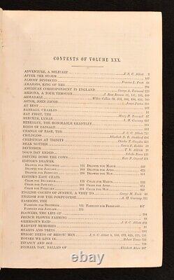 1864-5 2vol Harper's New Monthly Magazine Volume XXX et XXXI Première Édition I