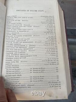 1866-1867 Le Nouveau Magazine Mensuel de Harpers XXXIV Vol. 34 Déc.-Mai Mark Twain