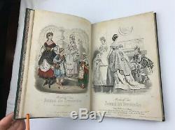 1870 Journal Des Demoiselles Colorisée Mode Magazine Plaques Victorienne