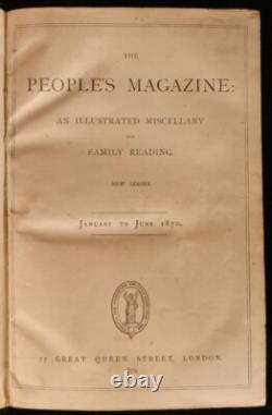 1870 Le Magazine du Peuple Nouvelle Série Première Édition Illustrée Cuir 1870 Le Magazine du Peuple Nouvelle Série Première Édition Illustrée Cuir