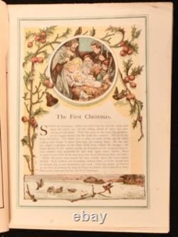 1882 Le Jour de Repos une Magazine Illuminé de Noël Première Édition Très Sca