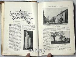 1892 Nouveau Magazine de la Nouvelle-Angleterre Vol 6 Sorcellerie de Salem Mélodies Noires Milwaukee Micmac