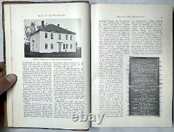 1899 Nouveau Magazine de la Nouvelle-Angleterre Mars-août Illustré Walt Whitman Stonington Ct Rare