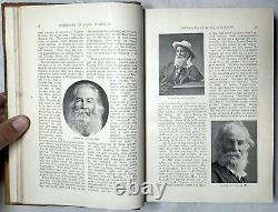 1899 Nouveau Magazine de la Nouvelle-Angleterre Mars-août Illustré Walt Whitman Stonington Ct Rare