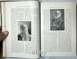 1899 Nouveau Magazine de la Nouvelle-Angleterre Mars-août Illustré Walt Whitman Stonington Ct Rare