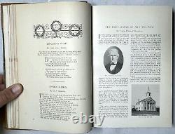 1899 Nouveau Magazine de la Nouvelle-Angleterre Mars-août Illustré Walt Whitman Stonington Ct Rare