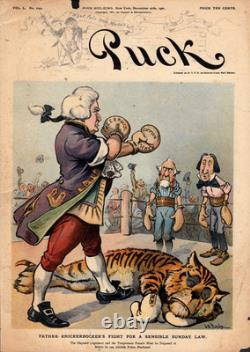1901 Puck 27 novembre La loi du dimanche a besoin de tolérance et de bon sens Couverture originale