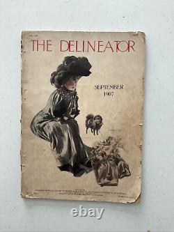 1907 Le magazine Delineator Publicités rares Vintage Mode Vie Famille