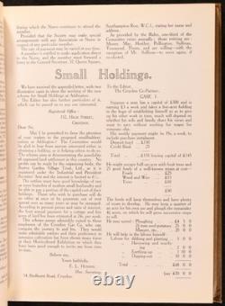 1913-1922 2 vol Le Co-Partenaire de Croydon Magazine Très Rare Première Édition
