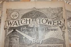 1927 La Watch Tower 24 Magazines 1 Janvier Tru 15 Décembre Original Année Ensemble