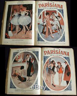 1933 Collection Vintage Parisiana X 33 Magazines Érotiques, Illustrations Art Déco