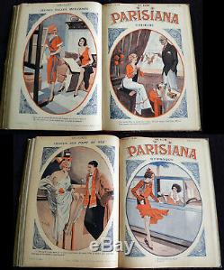 1933 Collection Vintage Parisiana X 33 Magazines Érotiques, Illustrations Art Déco