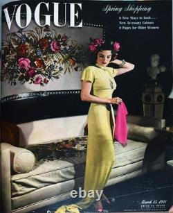 1941 -VOGUE- Livre de mode vintage relié avec GEORGIA O'KEEFE/SALVADOR DALI