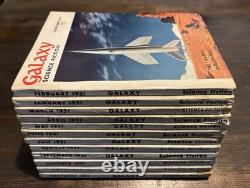 1951 Galaxy Science Fiction année complète Ray Bradbury FIREMAN Heinlein Asimov