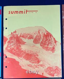 1963 Magazine Summit année complète lot de 10 numéros alpinisme escalade