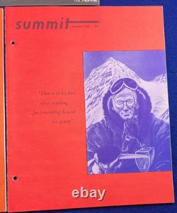 1963 Magazine Summit année complète lot de 10 numéros alpinisme escalade