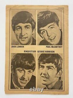 1964 1ère édition premier magazine de fans des Beatles de 16 pages en très bon état! RARE