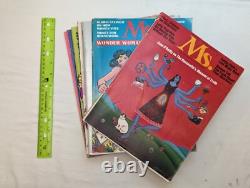 1972-1977 Ms. Magazine 66 numéros lot Première 6 années, presque collection complète, avec aperçu