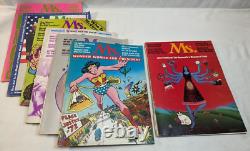 1972-1977 Ms. Magazine 66 numéros lot Première 6 années, presque collection complète, avec aperçu