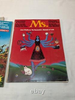 1972-1977 Ms. Magazine 66 numéros lot Première 6 années, presque collection complète, avec aperçu