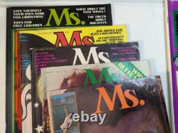 1972-1977 Ms. Magazine 66 numéros lot Première 6 années, presque collection complète, avec aperçu