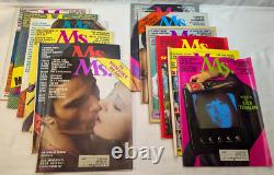 1972-1977 Ms. Magazine 66 numéros lot Première 6 années, presque collection complète, avec aperçu