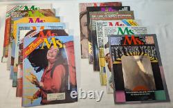 1972-1977 Ms. Magazine 66 numéros lot Première 6 années, presque collection complète, avec aperçu